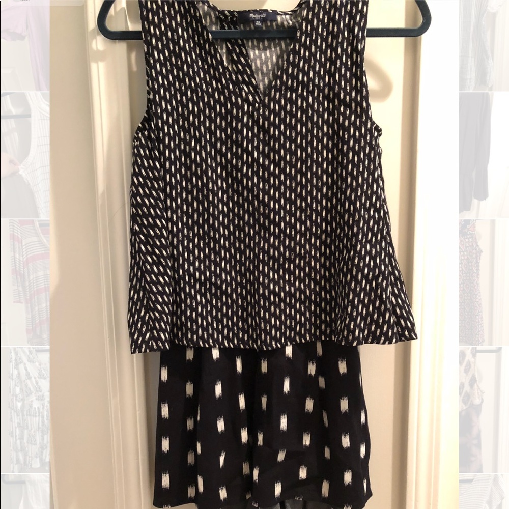 madewell printed romper